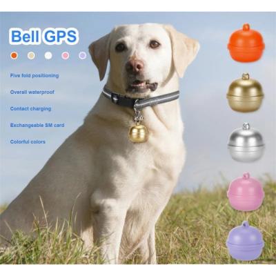 China 2022 New G15 Pets Mini GPS+WIFI+LSB Three Mode Bell Mini GPS Tracker IP67 Waterproof Variety Colors Tracker For Cats Dogs Pets for sale