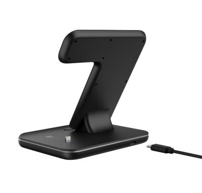 中国 High Speed ​​Charger 7.5W Magnetic 10W 15W 3 IN 1 Wireless Charger Charging Qi Phone Holder 3 In 1 Wireless Charger 販売のため