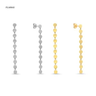 China Mayor Casual/Sporty Mini Circle Link de Por d'aretes-y-Accesori de FUAMAY 10 Chunky Chain Link Earrings Drop Studs Earrings for sale