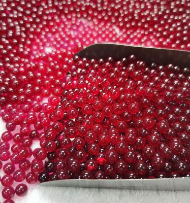 China Jewelry Making Synthetic Red Corundum Ruby Ball Loose Gemstones Corundum Fine Jewelry Rubys for sale