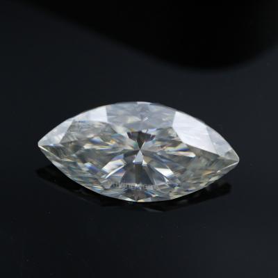 China Jewrlry Preparing Best Quality Synthetic Loose Moissanite Gemstones D Pure Color VVS 3*6mm-7*14mm Marquise Cut Moissanite Diamond for sale