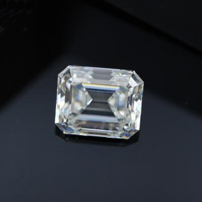 China Game or Fire 1.0CT~3.0CT High Quality Emerald Cut Octagon Shape Moissanite Diamond White Gemstone Loose Color Moissanite for sale