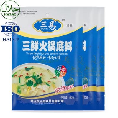 China Hotpot/noodle flavor hot pot soup/SANYI soup for noodle light instant cooking soup base for sale