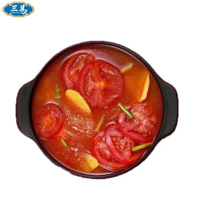 China Cooking hotpot good taste tomato hot pot soup base/nodule/SANYI soup with sour flavor for sale