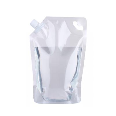 China Wholesale Barrier Custom Printed Stand Up Plastic Drink Packaging Bag Spout Pouch For Liquid Juice for sale