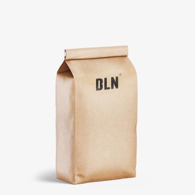 China Hot Sales Factory Price Biodegradable Degarded Kraft Paper Food Grade Bags Customized Brown Kraft Paper Pouch Bag for sale