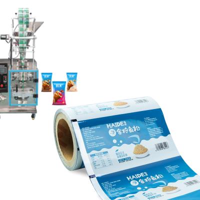 China Custom Size Moisture Proof Color Printed Plastic Food Packaging Film Bag Rolls For Automatic Packaging Machines for sale