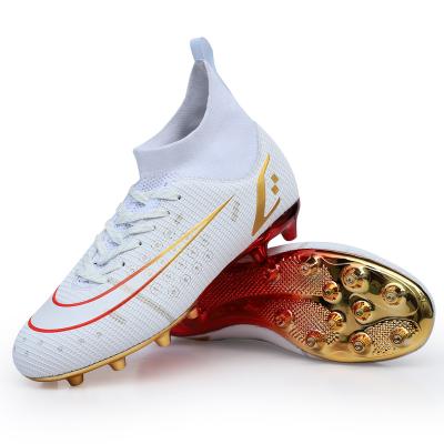 China EVA Cheap High Top Outdoor Soccer Shoes Soccer Cleats Boots Sneakers For Men for sale