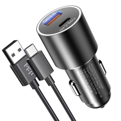 China New 42.5W Type-C China-chic mini QC 3.0 usb c usb c car charger mobile phone charger palladium in-car quick charging usb cell phone adapter for sale