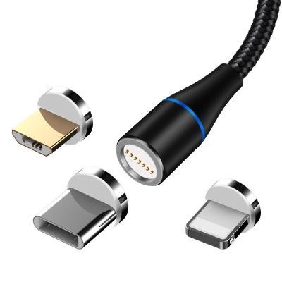 China Magnetic USB 3A Data Line Cable MP3/MP4 Player China Led Fast Charging Cable For Phone Charger for sale