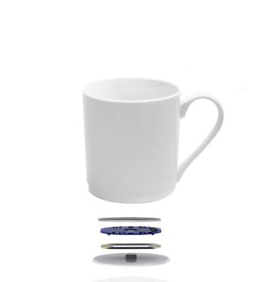 China Sustainable newcomer ceramic coffee mug with wireless heating technology for sale