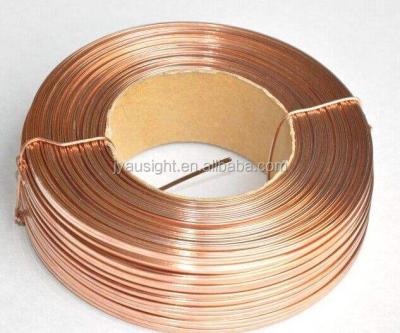 China Hot Selling PACKAGING Copper Coated Flat Staple Wire for sale