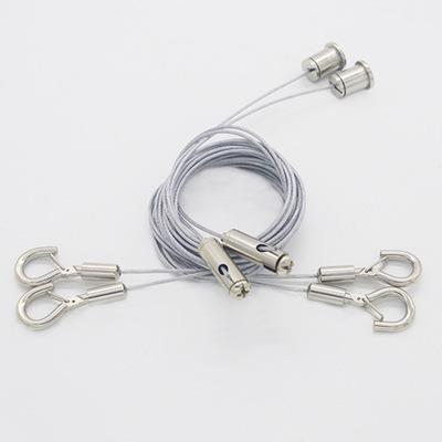 China Hanging Rope OEM Suspension Wire Stainless Steel Cable With Hook For LED for sale