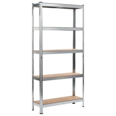 China 180cm X 90cm X 40cm Durable 5 Tier Heavy Duty Metal Garage Shed Shelving Units Storage Buries Racking, 175KG Per Shelf, Galvanized for sale