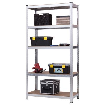 China 5 Tier Workable Light Duty Steel Storage Rack Metal Shelves For Office Supplies / Warehouse Light Duty Shelving for sale