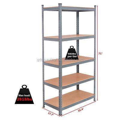 China Sustainable Metal Shelving Light Duty Style Or Customized Capacity Storage Racking Boltless Shelving for sale