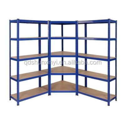 China Sustainable 5 Tier Garage Unit, Metal Corner Racking, Steel & MDF Boltless Shelving - 875kg 175KG Capacity Per Shelf for sale