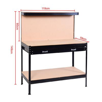 China 2022 New Product Sustainable Rivet Stable System Stainless Steel Work Bench With Pegboard for sale