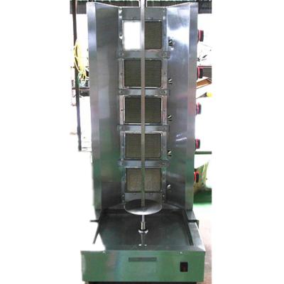 China Barbecue For Fast Food Serving Equipment Vertical Kebab 5 Burners Gas Shawarma Machine For Sale for sale