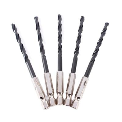 China Best Quality 13pcs Hex Handle Twist Drill Bits Stainless Steel Woodworking High Speed ​​Steel Perforated Twist Drill Set for sale