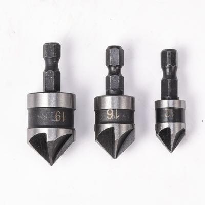 China Wholesale High Quality 90 Degree Five-Blade Woodworking Chamfer Cutter Drill Bit Wood Drilling Machine for sale