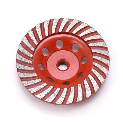 China Good Selling High Quality High Grade M14 Threaded Diamond Corrugated Back Bolt Grinding Wheel 4