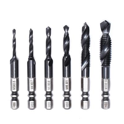 China Stainless Steel Tap 6pcs Drill Bit Double Metric Japanese Standard R Slot Long M35 Coating Cobalt-Containing High Speed ​​Steel TIALN for sale