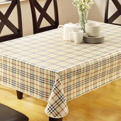 China Factory sales hot supply waterproof low price luxury pvc in round roll tablecloth linen fabric for sale