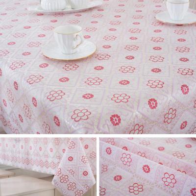 China High Quality Durable Waterproof Using Various Table Cloth Wedding Dining Tablecloth Fabric for sale