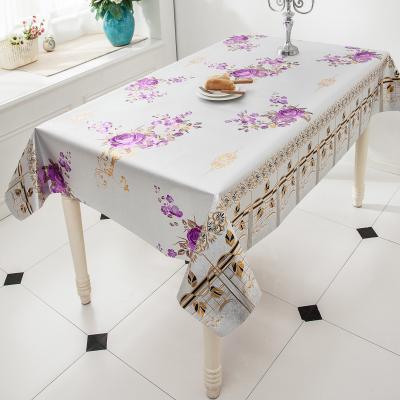 China Custom PVC Tablecloth Making Waterproof Professional Cheap Custom Printing Table Cloth In Roll for sale