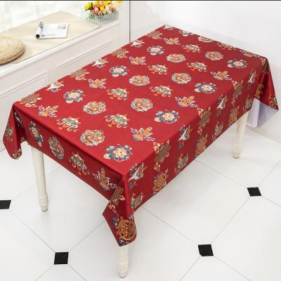 China Waterproof factory new professional printed PVC waterproof tablecloth in 2021 roll for sale