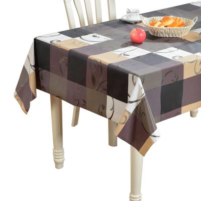 China Wholesale PVC Table Cloth Europe Style Waterproof Outdoor PVC Table Cloth Black Material for sale