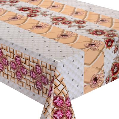 China Custom Printing Design Rectangle Waterproof Tablecloth Wedding Waterproof Tablecloth Special Widely Used for sale