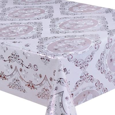 China Waterproof South American Style Color Printing PVC With Fabric Backing Tablecloth Roll Plant for sale