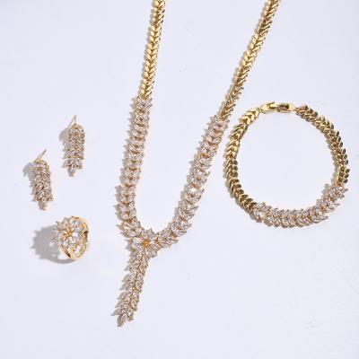 China Jinhui FASHIONABLE factory wholesale costume jewelry sets jewelry set silver pargold plated jewelry set for sale