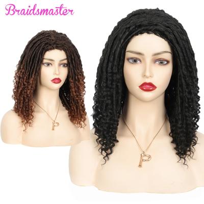 China Fashion Straight Hair Braid Wigs For Women Ombre Color Dread Lock None Lace Up Wigs Synthetic Hair for sale