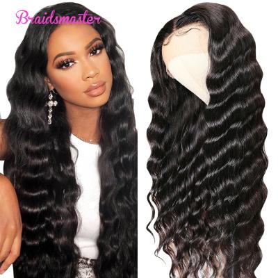 China Loose Deep Full Lace Front Wigs Brazilian Loose Deep Wave Hair Wig for sale