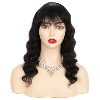 China 100%virgin hair 2021Best selling full hd full lace water wave lace headband with deep bangs women hair color wave wigs seller for sale