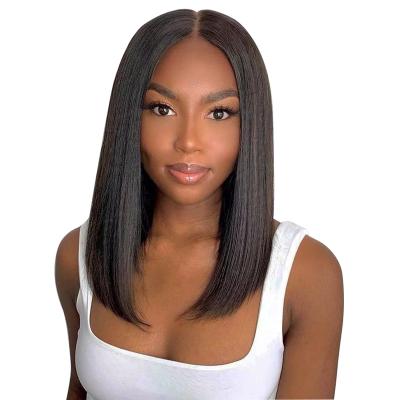 China Cheap Raw Lace Front Human Hair Wig Transparent 100% HD Silky Straight Wave Lead Full Lace Wig For Short Bob Frontal Color Women Wigs for sale