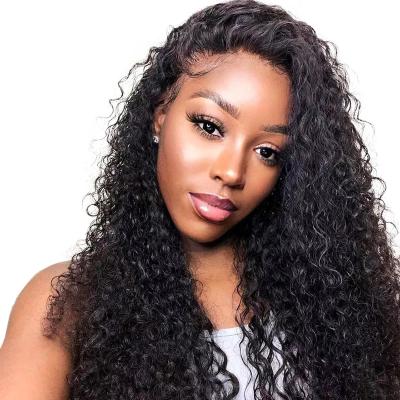 China Jerry Curly Peruvian Lace Front Wigs Natural Curly Full Lace Human Hair Wig for sale