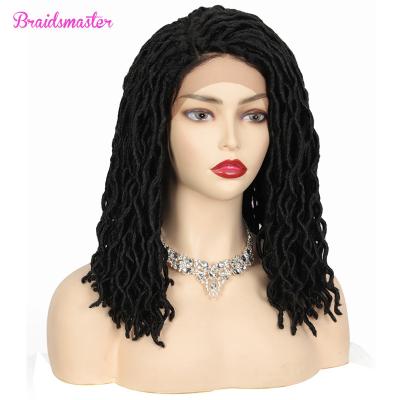 China Wholesale Synthetic Hair Wig 18Inch Crochet Braid Wigs Extensions Ombre Faux Locs Hair Pre Looped Crochet Hair for sale