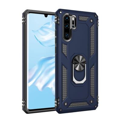 China Magnetic Adsorption Ring Stand Case For Huawei P30 pro P40 pro case shockproof car phone armor style armor for sale