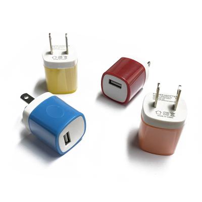 China 10 Colos 5V 1A USA Plug Portable USB Wall Charger Adapter for Smartphone, Toys for sale