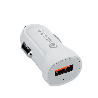 China QC 3.0 Charger 3.1A Mobile Phone Car Charger 12V Mini QC3.0 USB Car Fast Charging Charger For Samsung 1 USB Charger for sale