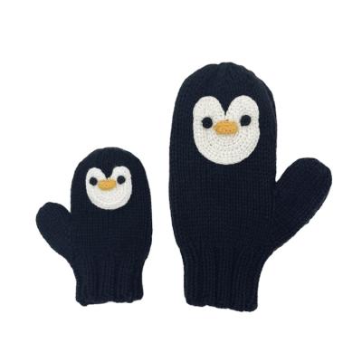 China Keep Warm Cotton Manufacturer Penguin Outdoor Gloves Wholesale Cheap White for sale