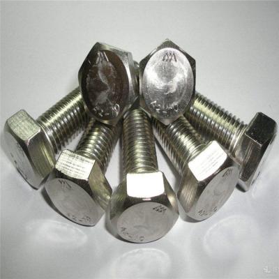 China DIN933 Building Construction Stainless Steel Hex Head Bolt And Nut for sale