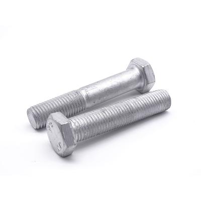 China Building Grade 8.8 / 10.9 HDG Astm A325 Din931 Din933 Galvanized Hex Bolt for sale