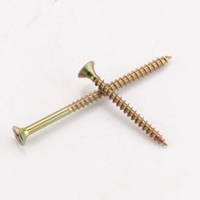 China China Wholesale Flat Chipboard Self Tapping Yellow Galvanized Screw for sale