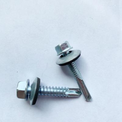 China High Quality Galvanized HEX Self Roofing Drilling Screw With Seal Rubber for sale