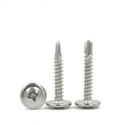 China DIN7504 China Truss Manufacturer Staineless Wafer Steel Round Truss Self Drilling Head Screws for sale